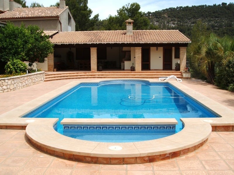 Piscina construida por Construcciones Guaita